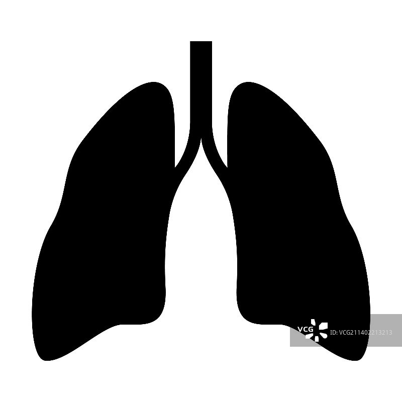 人类肺部图标图片素材