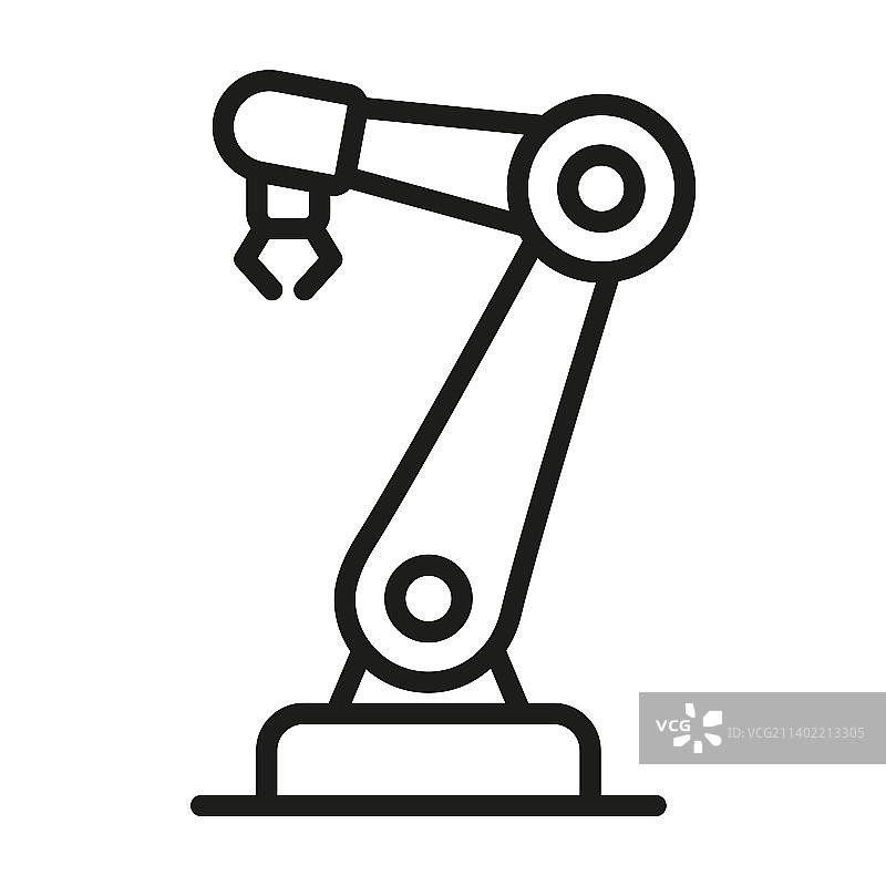 机械臂或机械臂线性图标图片素材