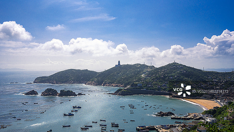 大王沙滩全景图片素材