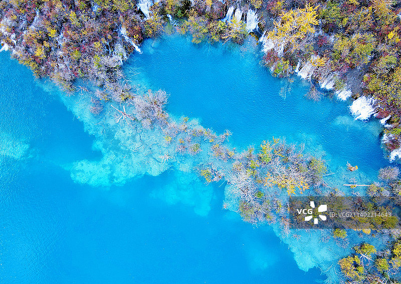 九寨沟 树正瀑布图片素材