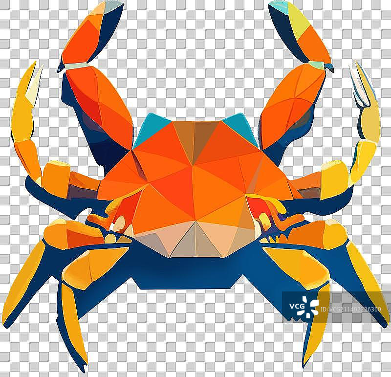 秋季橙色大闸蟹螃蟹免抠元素图片素材