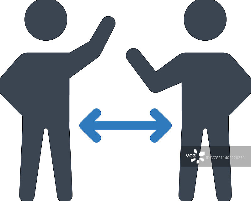 社交距离图标图片素材