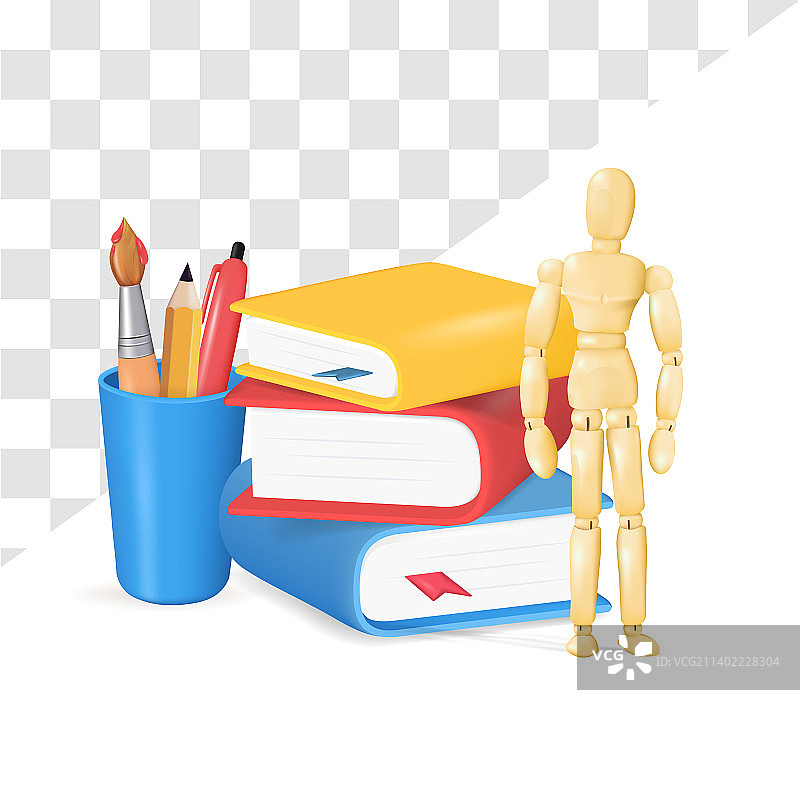 教育学校书籍钢笔图标集图片素材