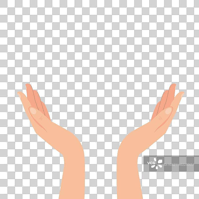 双手托举元素图片素材