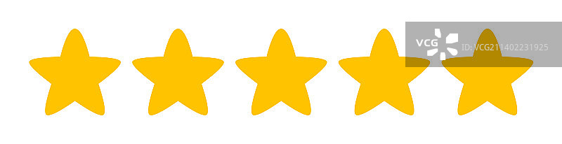 网页产品评价星星图标图片素材