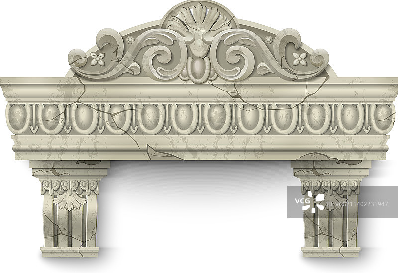 龟裂的大理石装饰元素图片素材