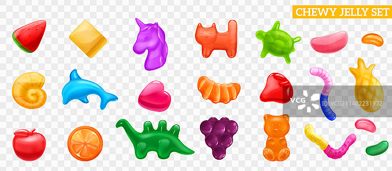耐嚼的果冻糖果系列图片素材