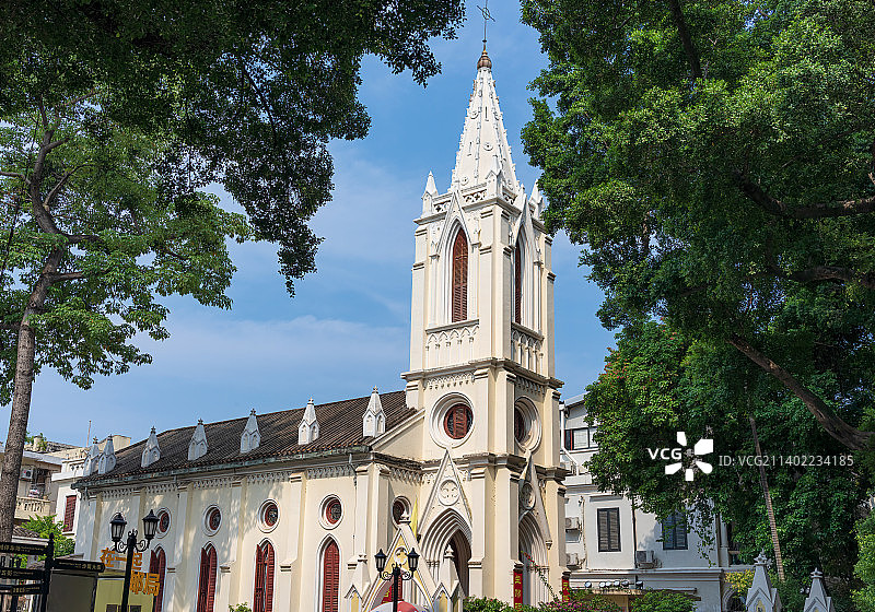 广州，沙面，露德天主教圣母堂图片素材
