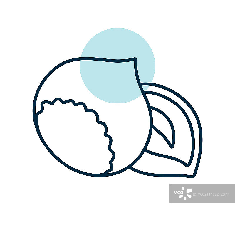 榛子图标，食品饮料图形符号图片素材