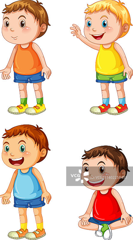 不同的幼儿男孩图片素材