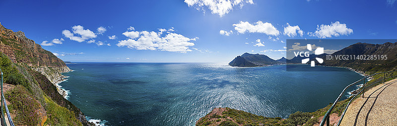 南非开普敦好望角沿海公路全景图片素材