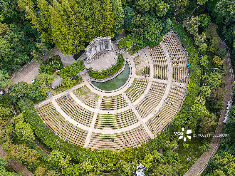 中山陵风景区音乐台，江苏南京图片素材