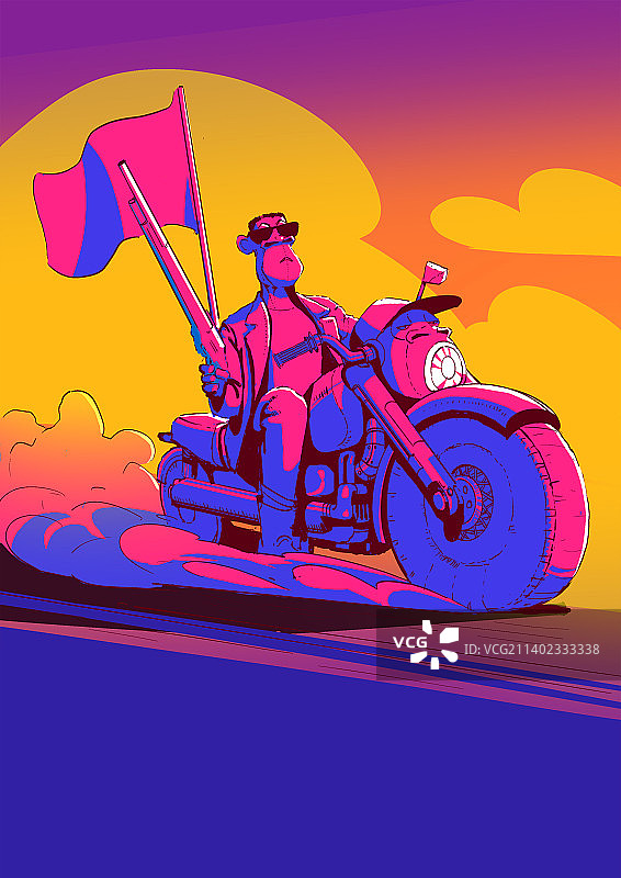 摩托骑士图片素材
