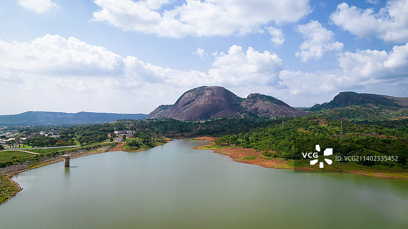 尼日利亚阿布贾湖区山景风光图片素材