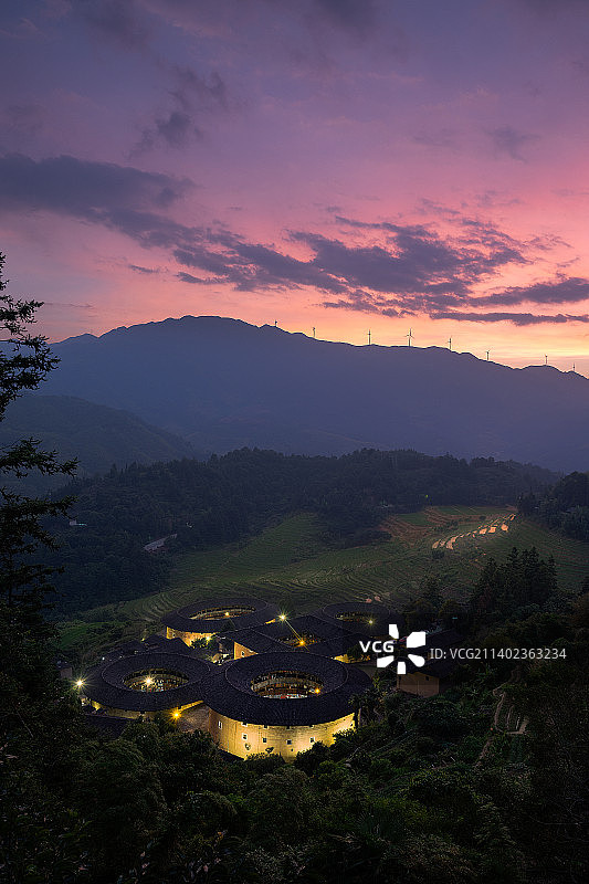 田螺坑土楼群图片素材