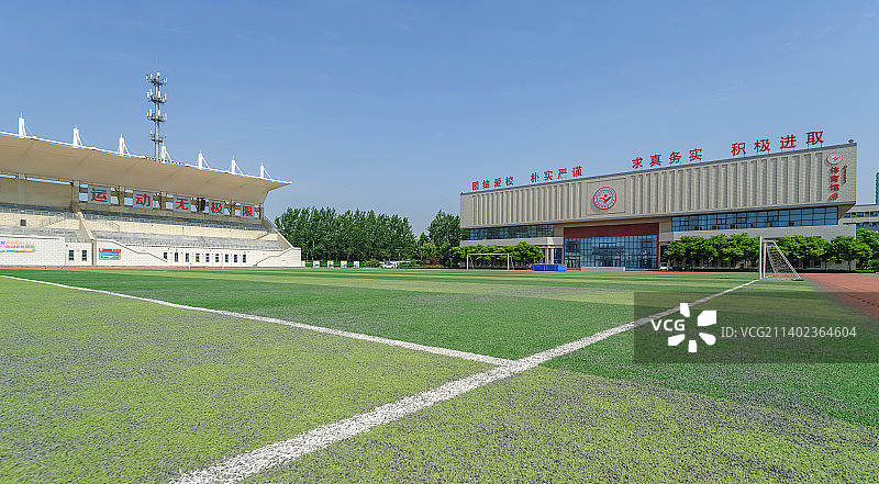 中国山东省聊城第一中学新校区体育馆图片素材