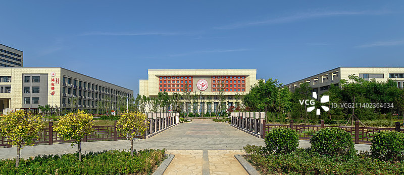 中国山东省聊城第一中学新校区图片素材