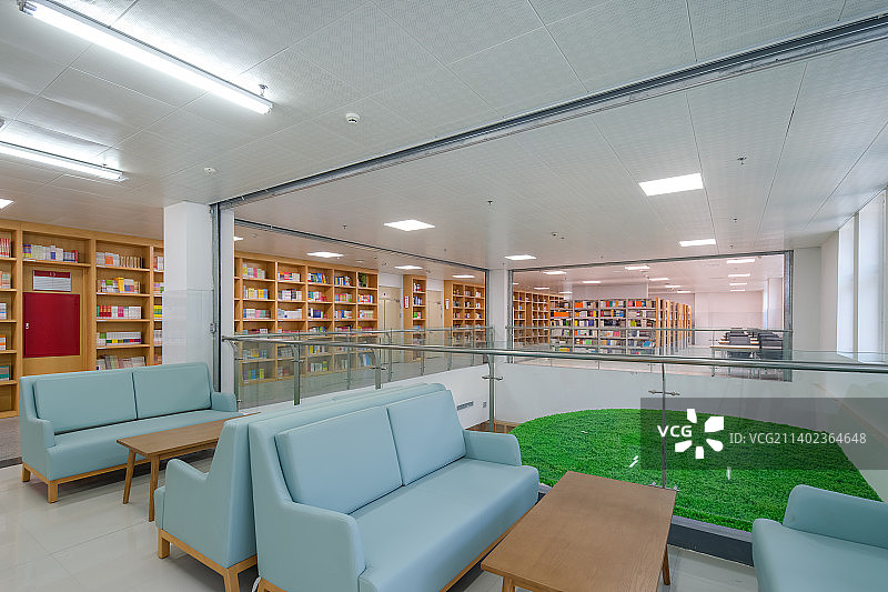 图书馆休闲区图片素材