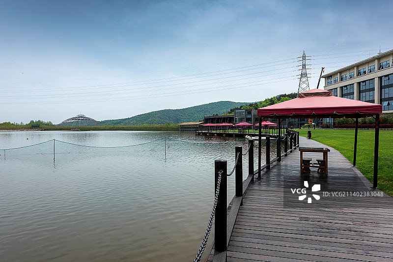 南京汤山紫清湖图片素材