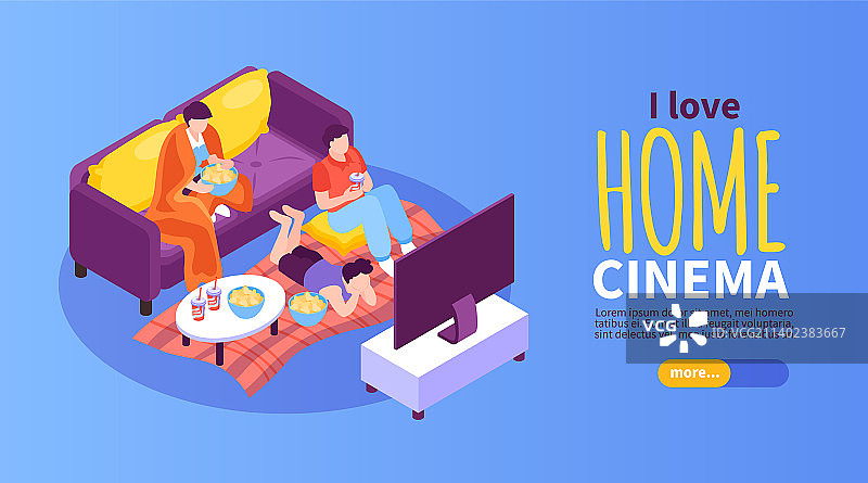 2.5D家庭影院banner图片素材