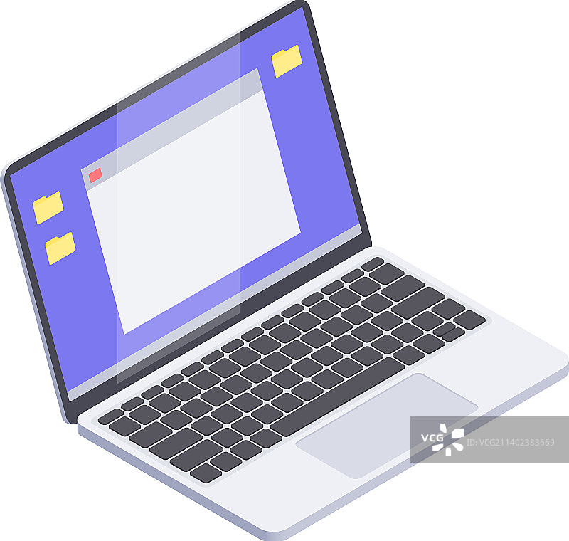 2.5D笔记本电脑图片素材