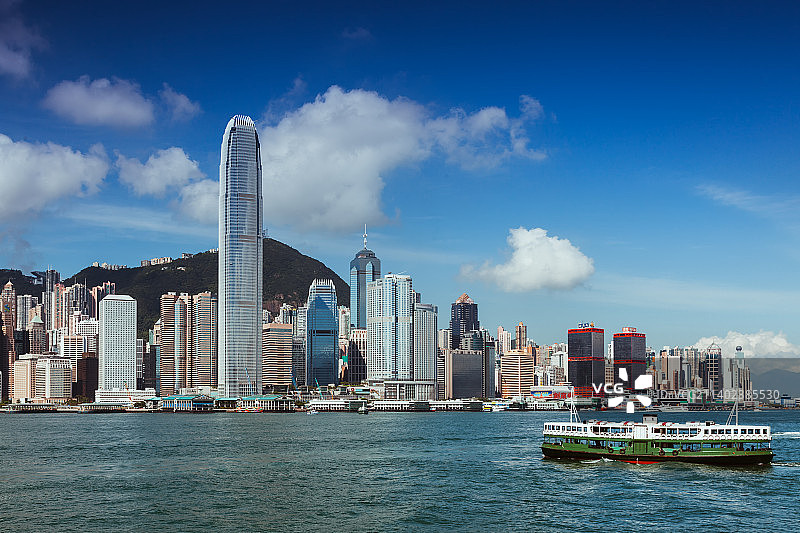 中国香港特别行政区维多利亚港国际金融中心大厦图片素材