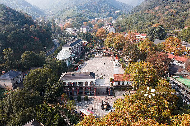 浙江省湖州市德清县莫干山庾村图片素材