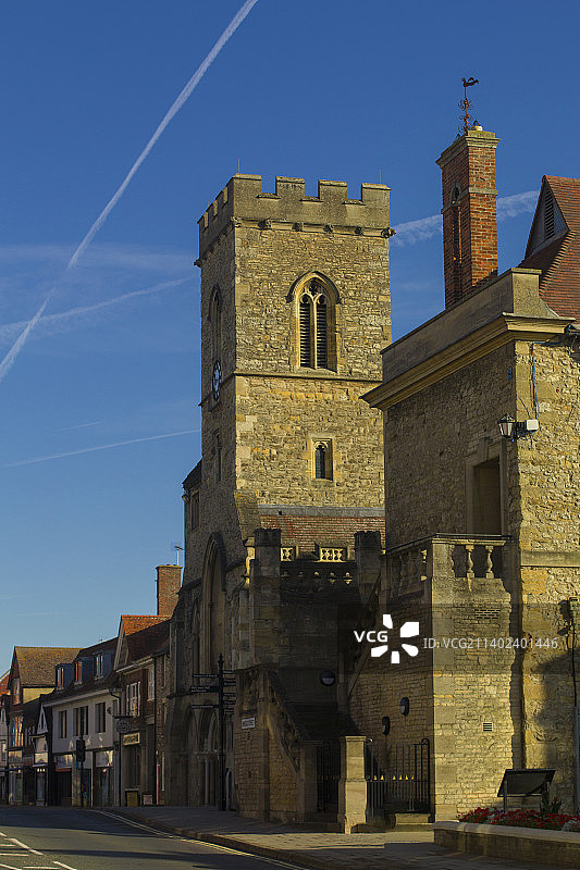 英格兰Abington小镇街景图片素材