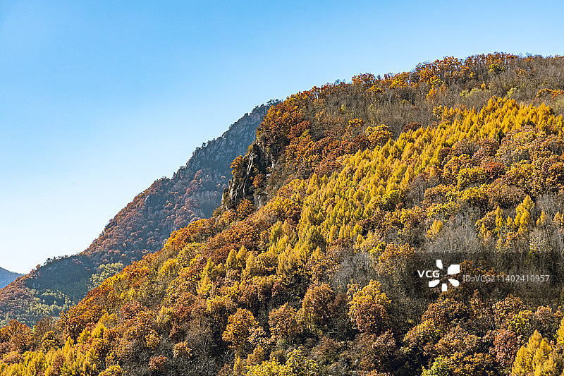 喇叭沟门山中秋景图片素材