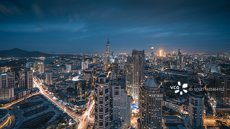 鼓楼区夜景图片素材
