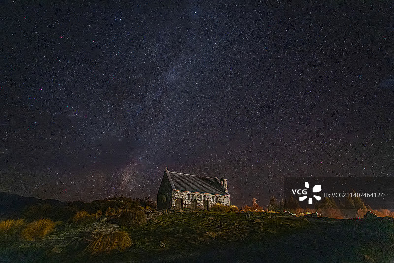 提卡波的夜晚图片素材