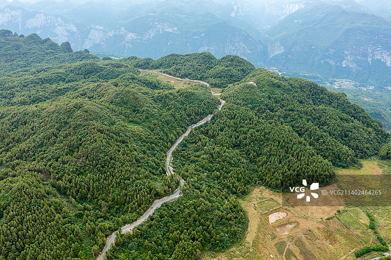 航拍恩施大峡谷图片素材