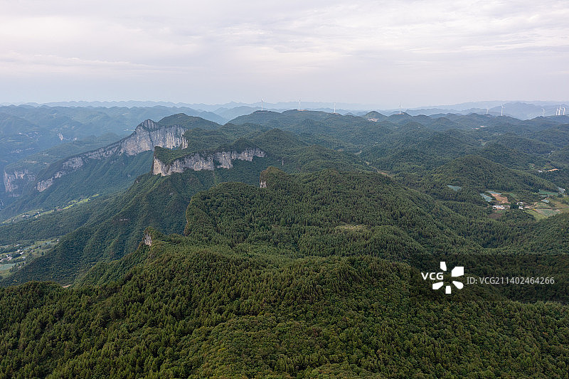 航拍恩施大峡谷图片素材