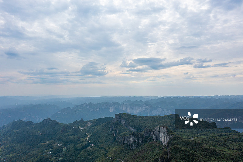 航拍恩施大峡谷图片素材