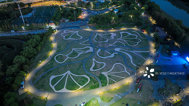 南京鱼嘴湿地公园图片素材