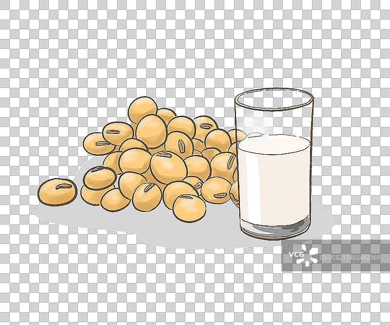 黄豆与豆浆图片素材