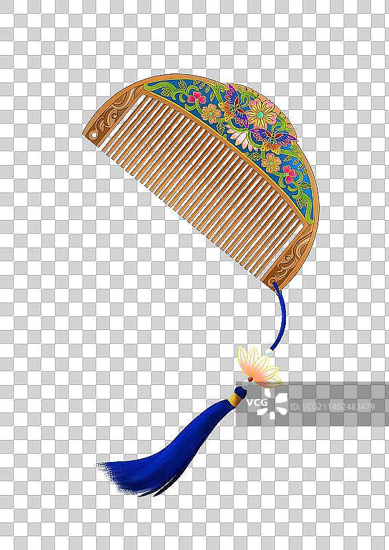 古风梳子图片素材