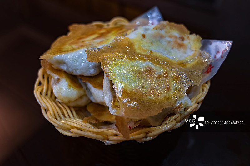 河南早餐特色美食水煎包图片素材