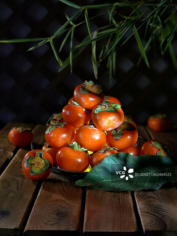 水晶柿子图片素材