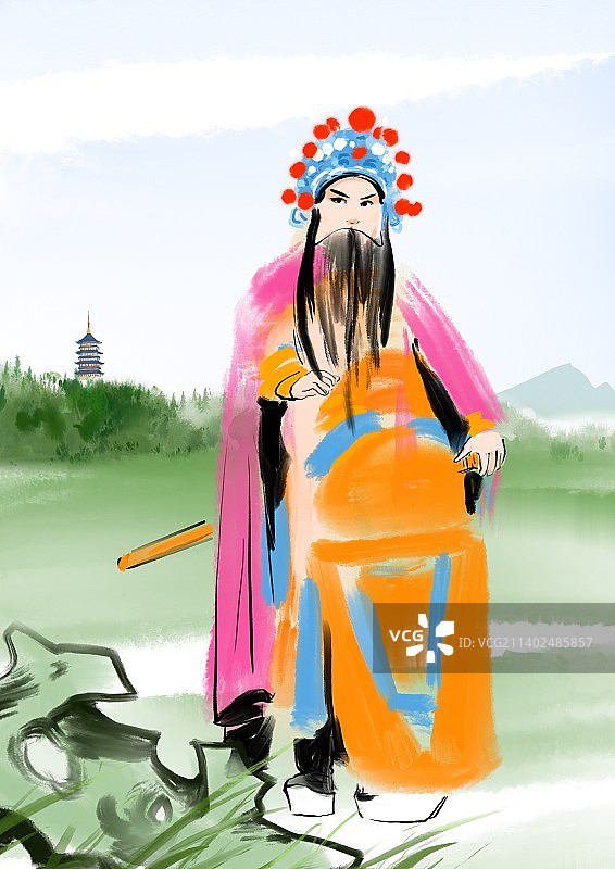 非物质文化遗产京剧演员在表演图片素材