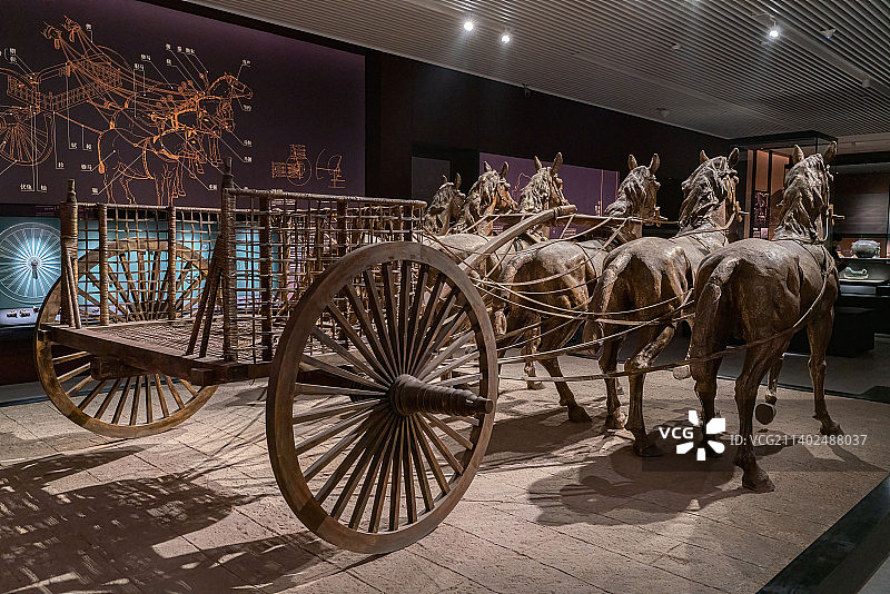 战车模型-春秋战国时期古代武器兵器图片素材