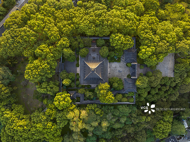 航拍铜观音寺图片素材