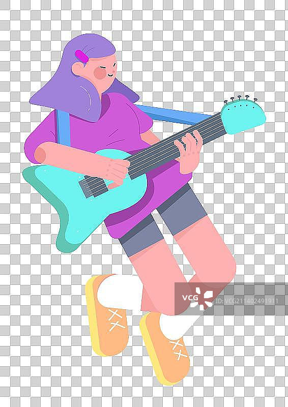 音乐扁平人物图片素材