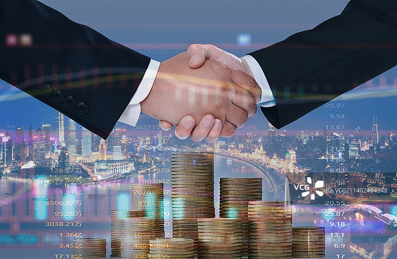 商务合作握手图片素材