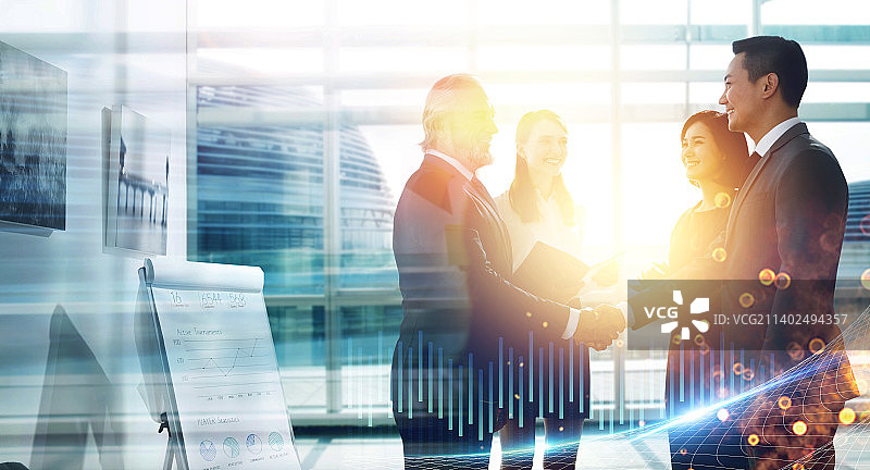 商务合作握手图片素材