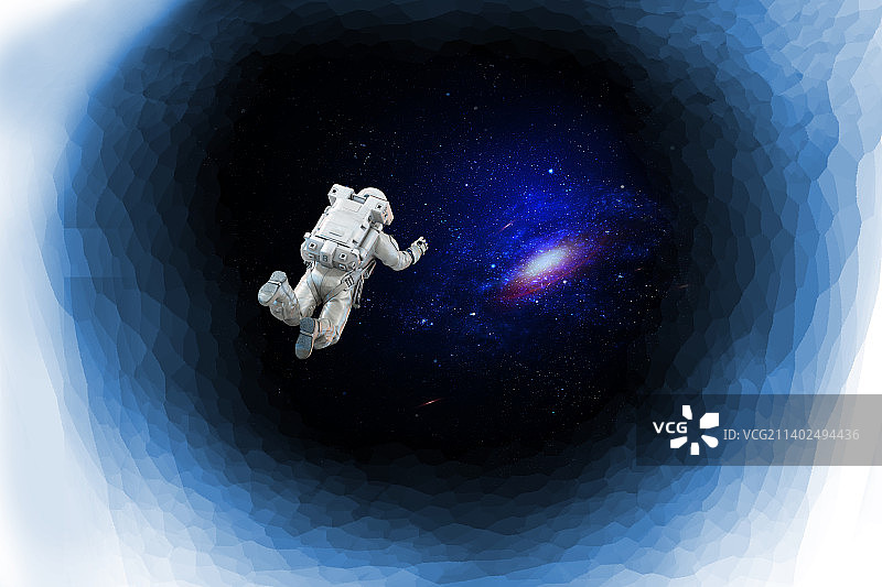 航天员在宇宙空间遨游图片素材