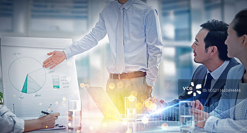 商务合作网络空间图片素材