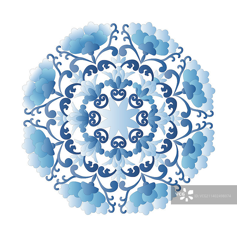 中国传统纹样花卉图案图片素材