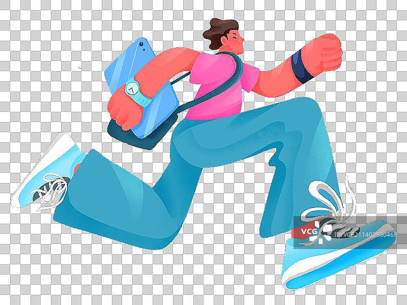 奔跑的人图片素材