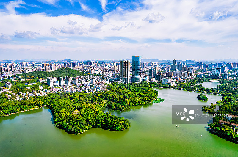 雨山湖 马鞍山城市中心图片素材